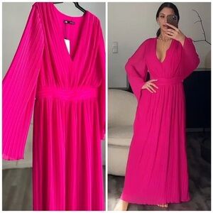 Zara Pink Midi Dress